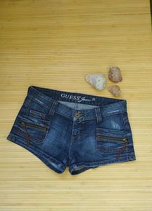 Джинсовые короткие шорты guess
