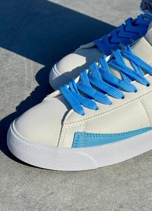 Кросівки nike blazer low 77 vintage leather sky logo6 фото