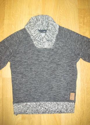Теплий вязаний джемпер свитер кофта 4- 5- лет