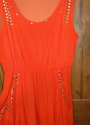 Сукня сарафан з кишенями