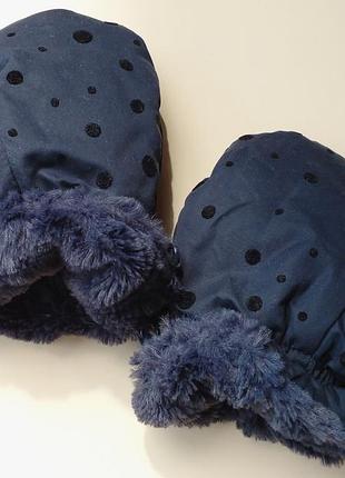 Рукавички теплые трехслойные 1-2 года