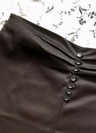 Облегающая юбка с разрезом спереди и драпировкой