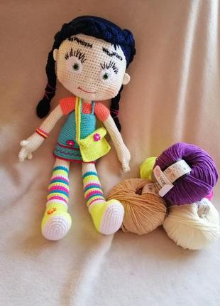 Велика в'язана лялька віспер. wissper, ручна робота, іграшка для дівчинки, амігуруміі2 фото