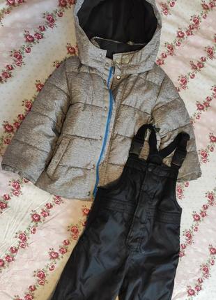 Gap зимовий комплект куртка комбінезон брюки штани / зимняя куртка 3т