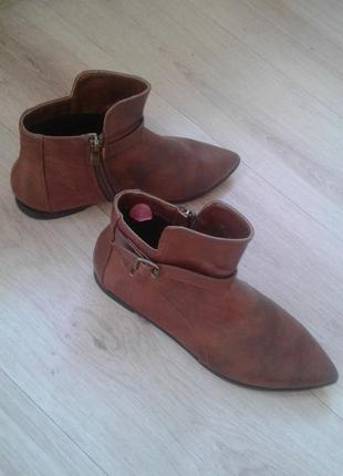Новые деми ботинки, сапожки эко-кожа 38р1 фото