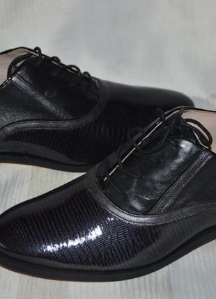 Туфли броги черевики кожа accessoire размер 41, туфлі шкіра