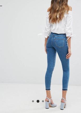 Модні вузькі джинси asos miss selfridge, uk8 (w26/l32)4 фото