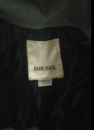 Демисезонное пальто diesel удлиненное4 фото
