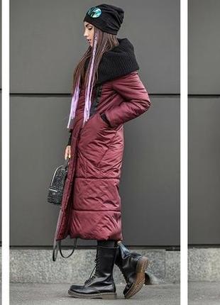 Стильний плащ,парку,довге пальто ,з об'ємним коміром ...с,м,л..