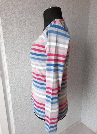 Тёпленький женский свитерок, джемперок в полосочку, мягкий, хорошо тянется, 💯% cotton. next.2 фото