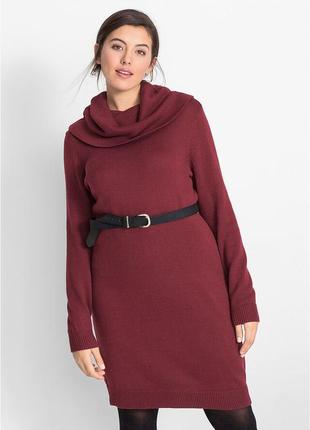 Як нове!якісне тепле плаття-кофта р.xl