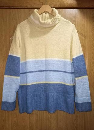 Мягкий теплый свитер с горловиной,54-58ращм.joy.,1 фото