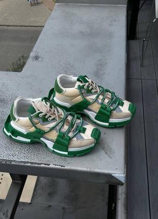 Жіночі кросівки dolce&gabbana space green beige женские кроссовки дольче габбана