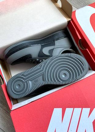 Кросівки nike air force 1 black-grey 8