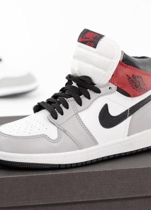 Женские высокие кожаные кроссовки nike air jordan retro #найк