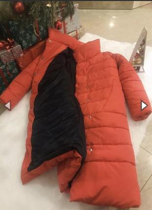 Очень классный пуховик одеяло, длинный пуховик, зимнее пальто, куртка зимняя,2 фото