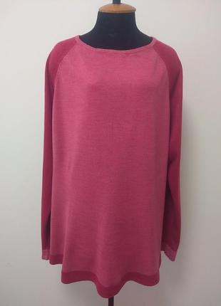 Мягкий джемпер оверсайз р.22/24 euro 50/52[наш р.54-56-58],essence,акрил 100%.