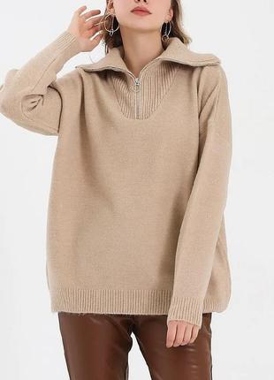 Жіночий гольф подовжений кофта вільного крою