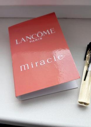 Lancome miracle💥оригинал миниатюра пробник mini 5 мл книжка игла1 фото