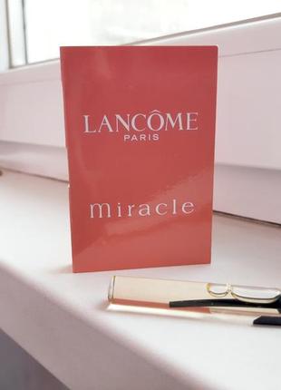 Lancome miracle💥оригинал миниатюра пробник mini 5 мл книжка игла9 фото