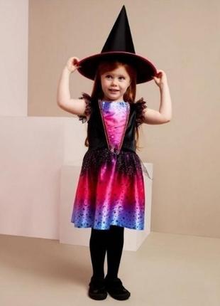 Сукня george 1-2 роки. капелюх ковпак плаття фея чарівниця чаклунка відьма карнавальний костюм halloween хеллоуїн хелоуїн хеллоуін хелловін комплект