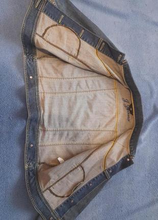 Котоновый джинсовый пиджак куртка4 фото