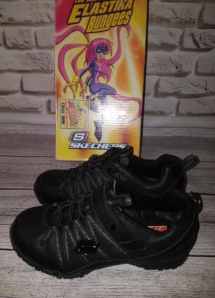 Original нові шкіряні черевики skechers bikers school daze 19. 7 см2 фото