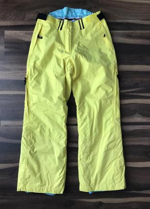 Яркие желтые горнолыжные / сноубордические штаны h&m l.o.g.g. sport
