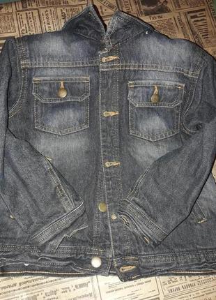 Куртка-пиджак джинсовый cherokee на мальчика 6-7 лет3 фото