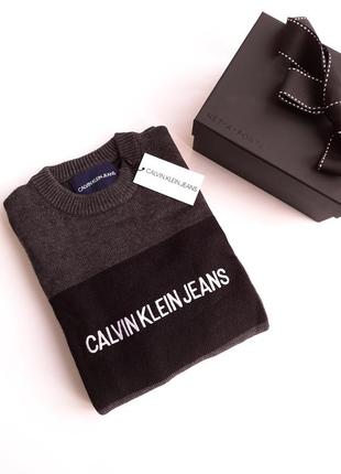 Шерстяной свитер calvin klein кельвин кляйн оригинал4 фото