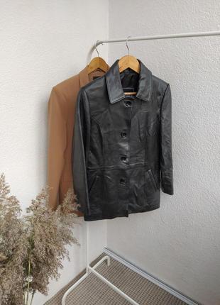 Трендова шкіряна куртка піджак giovanni