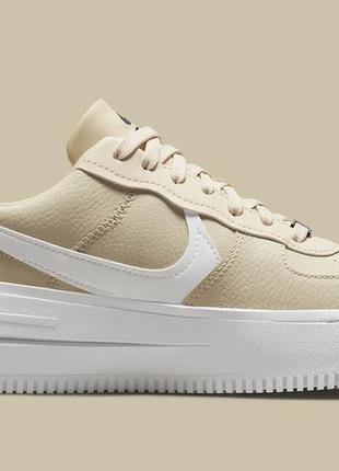 Кроссовки жен. nike air force 1 plt.af.orm wmns white beige (арт. dj9946-200)