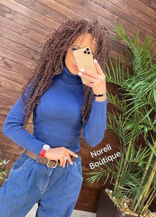 Стильные базовые гольфы рубчик4 фото