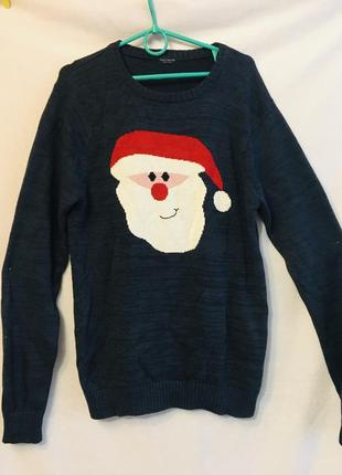 Чоловічий новорічний светр з різдвяним мотивом від бренду next