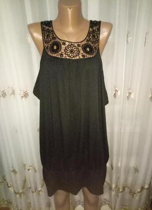 Майка/туника черная