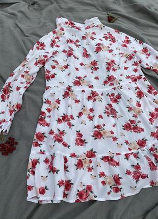 Платье в цветочек cropp2 фото