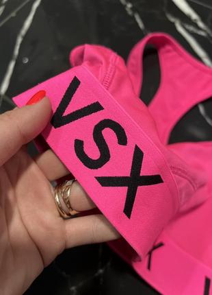 Спортивный яркий розовый топ victoria's secret vsx2 фото