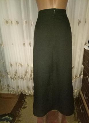 Строгая офисная юбка с пуговичками впереди, размер 20-223 фото