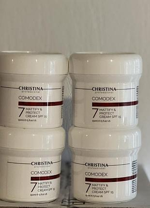 Крем для обличчя "матування та захист"christina comodex-mattify&protect cream spf15