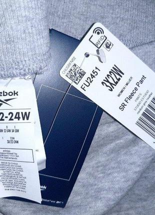 Теплые на флисе штаны для спорта и отдыха reebok размер w22 3-4xl и w26 4-5xl3 фото