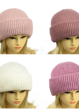 Модная теплая объемная женская шапка. 16 цветов4 фото