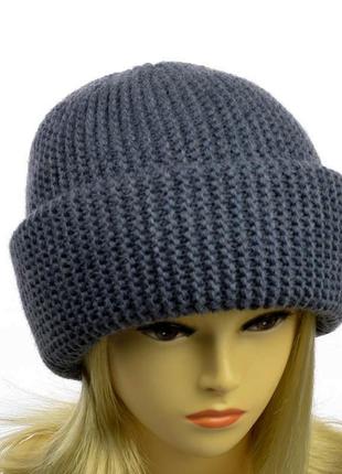 Модная теплая объемная женская шапка. 16 цветов6 фото