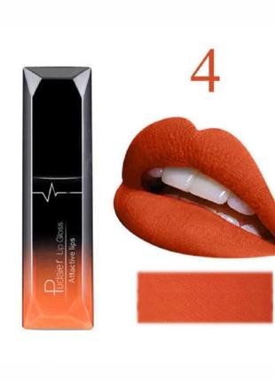 Рідка матова помада pudaier lip gloss2 фото