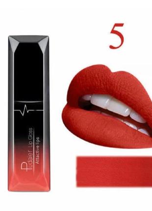 Рідка матова помада pudaier lip gloss4 фото