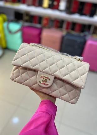 Сумка кожаная люкс классика в стиле chanel🎀