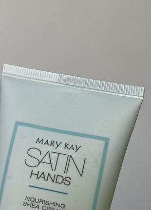 Крем для рук без запаху з олією ши mary kay satin hands fragrance-free nourishing shea cream, 85g2 фото