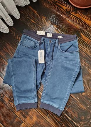 Джинсовые джоггеры джинсы3 фото