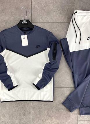 Мужской спортивный трикотажный костюм nike tech fleece