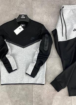 Мужской спортивный трикотажный костюм nike tech fleece