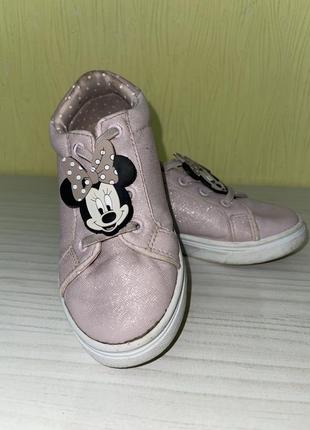Кеди мікі маус розмір 28 рожеві для дівчинки